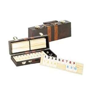  Deluxe Rummy with Wooden Racks in Attache Case: Toys 