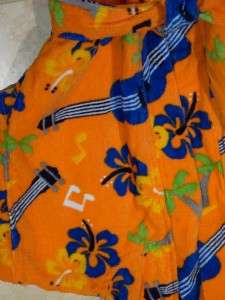   Swim Cover Up Bathrobe Terry Towel Orange Elvis Robe Many Sizes  