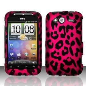  HOT PINK LEOPARD Hard Plastic Design Matte Case for HTC 