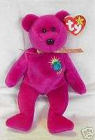 NEW Beanie Baby Babies Millenium Bear Jan 1 1999 TY Toy  