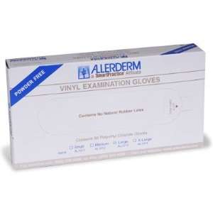  Vinyl Gloves by Allerderm   Large Size Box of 50: Home 