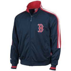 Majestic Boston Red Sox Navy Blue Therma Base Performance Track Jacket 