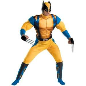   Muscle Adult Costume / Yellow   Size X Large (42 46): Everything Else