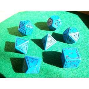  Set of Blue and Black Nuke Dice Toys & Games