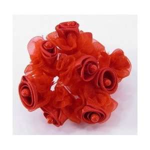  Wedding Supplies flowers satin organza 12 pc bag red