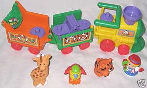 Toy Fisher Price Little People Train Set 7 Piece  