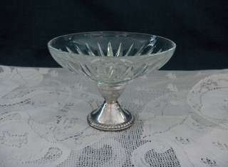Vintage Duchin Sterling Silver/Crystal Dish Compote  