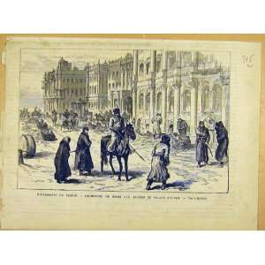  Russia Land Mines Winter Palace War French Print 1881 