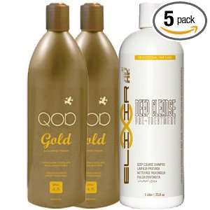  2 Liters Brazilian Keratin Treatment QOD Gold 1000ml + 1 