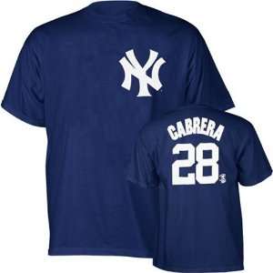 Melky Cabrera New York Yankees Navy Jersey Name & Number T Shirt 