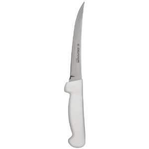 Basics P94823 6 White Curved Boning Knife with Polypropylene Handle 