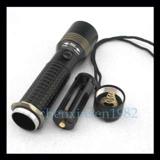 800LM ZOOMABLE 10W CREE LED Rechargeable Flashlight Torch + 18650 