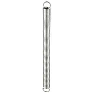 Extension Spring, 302 Stainless Steel, Inch, 0.18 OD, 0.026 Wire 