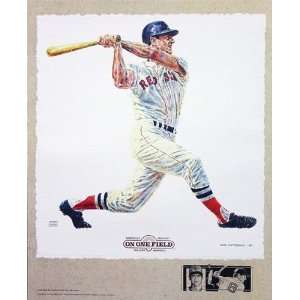  Carl Yastrzemski Boston Red Sox Lithogaph By Michael 