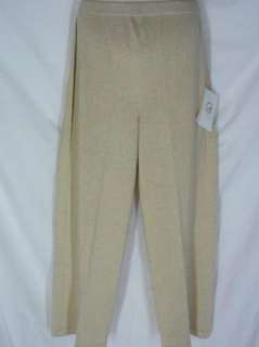 NWT St. John Gold Evening Glimmer Pants 12 NEW $490 Tag  
