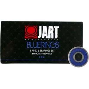  Jart Blue Abec 3 Skateboard Bearings