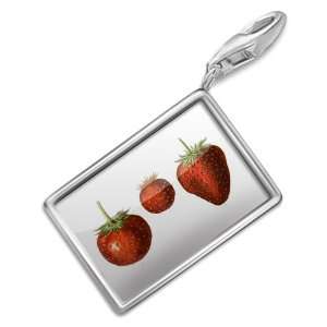  FotoCharms Strawberries   Charm with Lobster Clasp For 