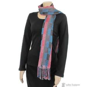   67 x 25 Scarf 100% Cotton Multi color block pattern: Everything Else