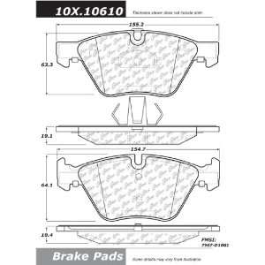  Centric Parts, 100.10610, OEM Brake Pads Automotive