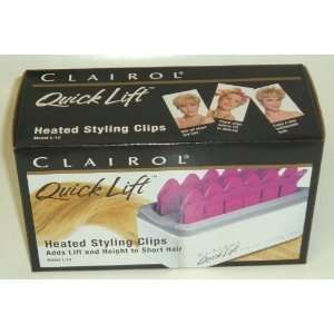  Clairol Quick Lift Heated Styling Clips Set L 12 Clean 