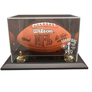   Bowl XLV Champions Zenith Football Display Case   Black   