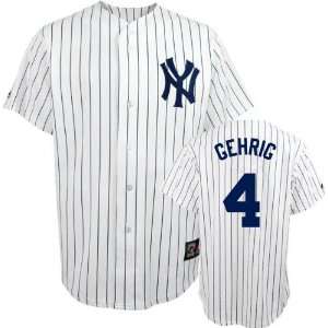  Lou Gehrig Majestic Cooperstown Throwback New York Yankees Jersey 