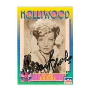 Hillary Brooke autographed Hollywood Walk of Fame trading card  