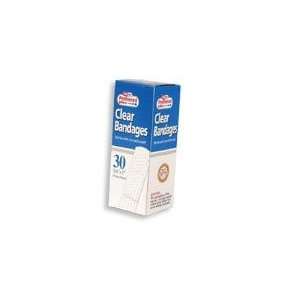   Pharmacy Bandages Clear Strips 3/4x3 Inch 30