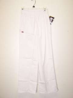 NWT Dickies 55206 EVERYDAY Scrubs WHITE Uniform Pant  