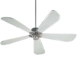   Ceiling Fan by QuorumR060885 Finish and BladesSatin Nickel with Gray