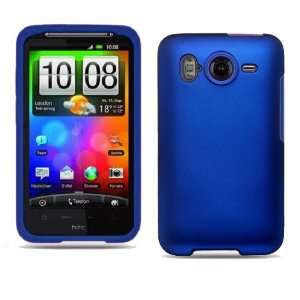  HTC Inspire 4G Rubber Touch Blue Premium Design Hard Cover 