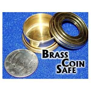  Brass Coin Safe   Money Magic Trick Toys & Games