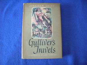 GULLIVERS TRAVELS, Jonathan Swift, 1945 hardcover  
