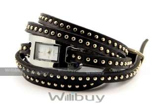 Stylish Fashion Wickelarmband Armbanduhr/Uhr J038BLA  