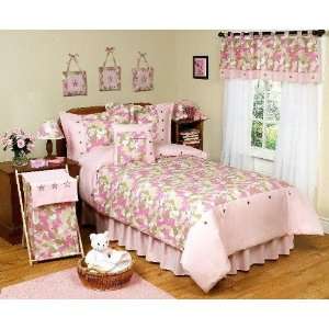 Pink and Khaki Camo Twin Bedding Set by JoJo Designs Beige:  
