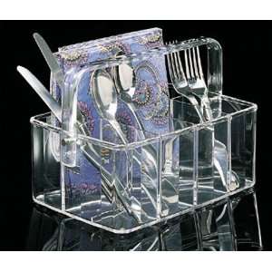  US Acrylic 7051 Large Flatware Caddy: Home & Kitchen