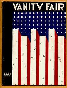 Vanity Fair Magazine July 1931 American Flag  