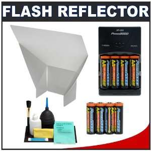  Precision Design Bounce Flash Reflector + 8 AA Batteries 