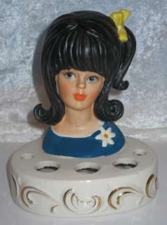 Enesco Teen Girl Maddy Gordon Head Vase Lipstick Holder  