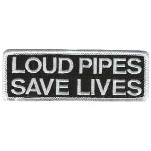  4 in x 1.5 in Patch   Loud Pipes Save Lives: Electronics