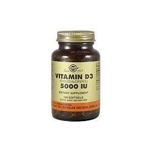  Vitamin D3 Cholecalciferol 5000 IU Softgels   100 ct 
