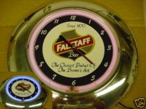 Falstaff Beer 12 Neon Clock ( Color Changing ) 1870  