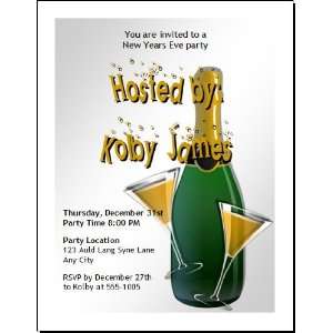  Champagne New Years Party Invitation Health & Personal 