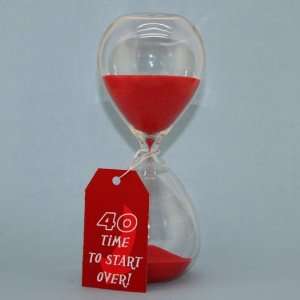   Hourglass   Funny Over the Hill 40th Birthday Gag Gift