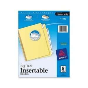 Avery WorkSaver Big Tab Insertable Divider   Clear 