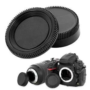    Camera Body Cap and Rear Lens Cover Cap for Nikon: Camera & Photo