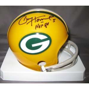   Packers NFL Hand Signed Mini Football Helmet with HOF 86 Inscription