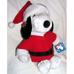   Applause Peanuts 16 Plush Snoopy Santa Christmas Doll: Toys & Games