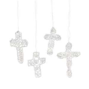  Crocheted Crosses   Party Decorations & Ornaments: Home 