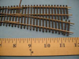 HO Scale curved # 6 RH 50 radius turnout code 83  